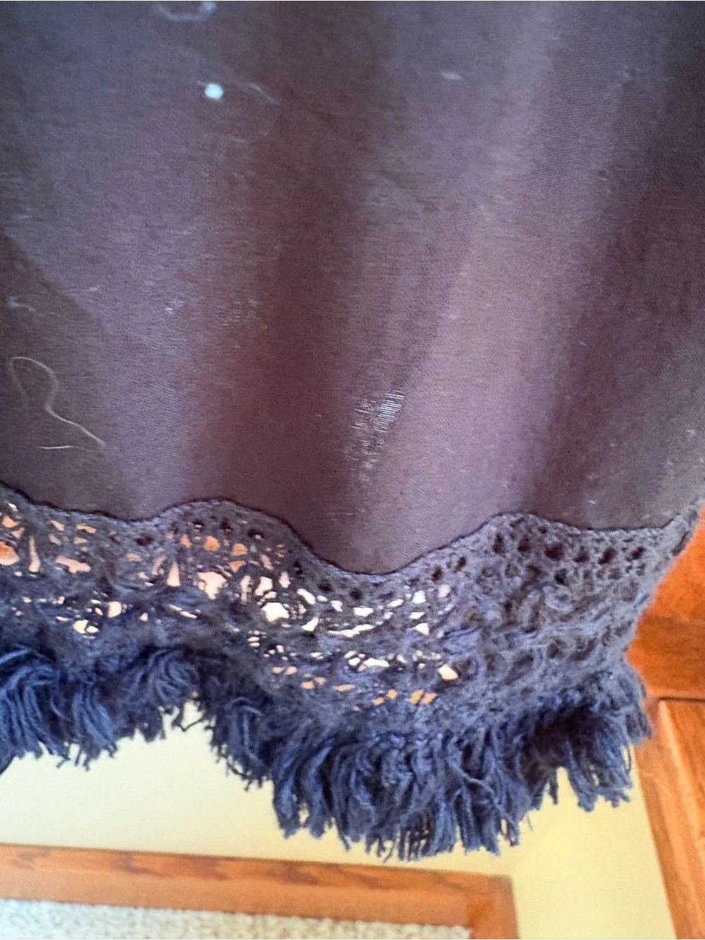 Tuckernuck Black Dress Pippa Fringe Lace Sz Medium 🖤